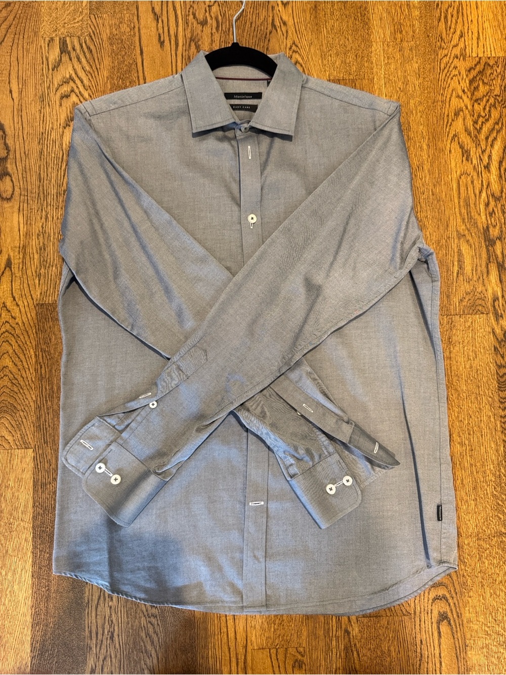 Matinique Men's Dress Shirt in Heathered grey